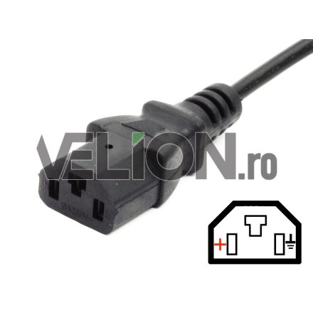 Cablu pentru incarcator, conector universal triunghi (3P) 