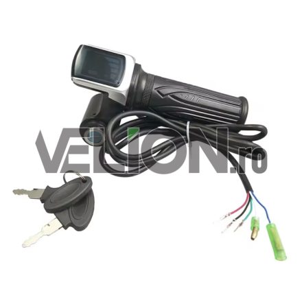 Acceleratie pentru bicicleta electrica cu index de incarcare si contact